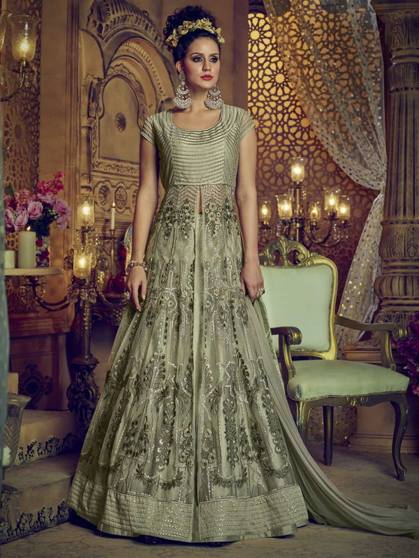 delectable-olive-green-designer-lehenga-style-suit